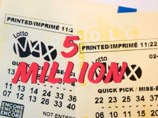 $5 Million lotto Max Jackpot Winning numbers Dec 06, 2024